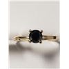Image 1 : 10K Yellow Gold Black Diamond(0.5ct) Ring (~Size 6)(Ring is resizable for $40) (~weight 1.86g), Made