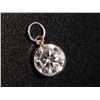 Image 1 : 10K White Gold Moissanite(1ct) Pendant (~weight 0.29g), Made in Canada, Appraised Retail $1000