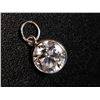 Image 2 : 10K White Gold Moissanite(1ct) Pendant (~weight 0.29g), Made in Canada, Appraised Retail $1000