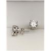Image 3 : 4.00 CT TW GRA CERTIFIED ROUND BRILLIANT CUT MOISSANITE STONE VVS D COLOR SET IN 925 SILVER EARRINGS
