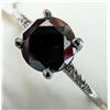 Image 3 : 10K White Gold 2.03G Black Diamond 0.97Ct+0.04Ct Ring (~Size 7), Made in Canada, Appraised Retail $2