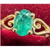 Image 2 : 10K Yellow Gold 1G Emerald 0.5Ct Ring (~Size 5.5), Made in Canada, Appraised Retail $1500