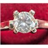 Image 1 : 14K White Gold 2G Natural Diamond 0.22Ct Ring (~Size 5)(), Made in Canada, Appraised Retail $2100