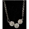 Image 1 : 10K White Gold 3.1G Moissanite 1.5Ct 19" Necklace (~length 0 inches), Made in Canada, Appraised Reta