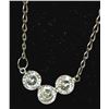 Image 2 : 10K White Gold 3.1G Moissanite 1.5Ct 19" Necklace (~length 0 inches), Made in Canada, Appraised Reta