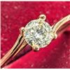 Image 1 : 10K Yellow Gold 1.19G Natural Diamond 0.25Ct Ring (~Size 6.5), Made in Canada, Appraised Retail $136