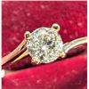 Image 2 : 10K Yellow Gold 1.19G Natural Diamond 0.25Ct Ring (~Size 6.5), Made in Canada, Appraised Retail $136