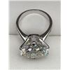 Image 3 : 10.00 CT GRA CERTIFIED ROUND BRILLIANT CUT MOISSANITE STONE VVS D COLOR SET IN CENTER IN 925 SILVER 
