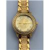 Image 2 : Gold-Tone Quartz Watch With Rhinestone Accents
