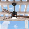 Image 1 : EKIZNSN 52 Inch Wet Rated Outdoor Ceiling Fan with Lights for Patios Waterproof Outdoor and Indoor u