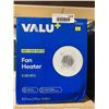 Image 1 : Valu+ 600-1500 Watt Electric Fan Heater, 5120 BTU