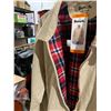 Image 3 : Bench Men’s Beige Jacket, Size XXL, Plaid Lining