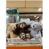 Image 1 : HugFun 3-Pack Dog Toys Shaped As Plush Bears