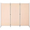 Image 1 : YODOLLA 3 Panel Privacy Room Divider, 6 FT Tall Outdoor/Indoor Wall Divider and Folding Privacy Scre
