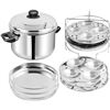 Image 1 : Vinod Large Stainless Steel Multi Pot With Idli and Dhokla Plates