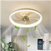 Image 1 : Intelligent Ceiling Fan Light JJ08 with Remote Control