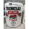Image 2 : Tremclad Rust Paint – Gloss Light Grey, Oil-Based Formula (2 x 946ml)