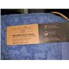 Image 2 : Set of  PaarZar Textured – 2 Bath Towels 2 Hand towels & 2 Face cloths  Blue