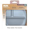 Image 1 : NUK For Nature Suction Plate With Lid for 6M+