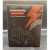 Image 2 : Poweroni Universal Charging Station With 6 Charging Ports and Smart Power Features