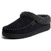 Image 1 : Dearfoams Men’s XL Black Slippers With Rubber Soles
