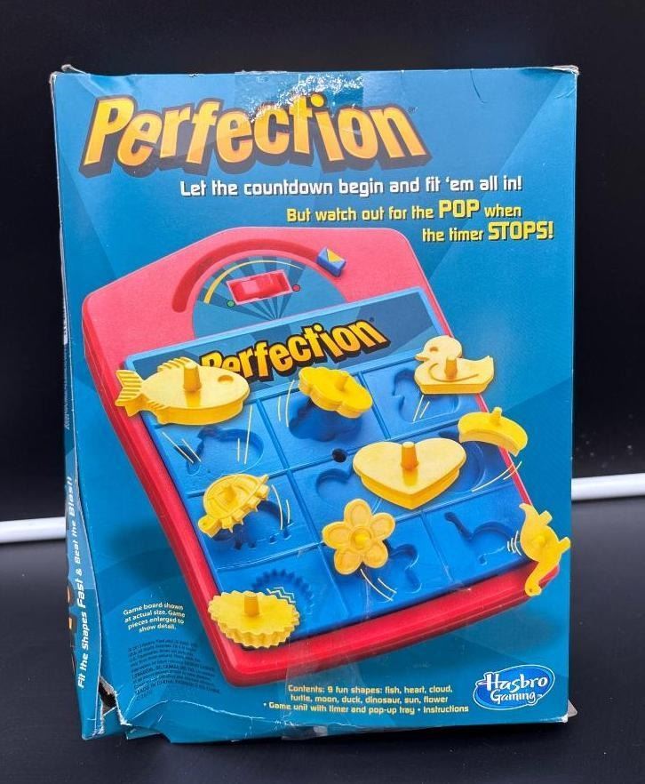 Perfection Game Exploding Hasbro Gaming Perfection Game With Original Box