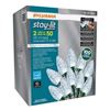 Image 1 : Sylvania Stay-Lit LED C9 Lights, Pure White, 100 Bulbs