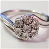 Image 1 : Silver 7 Diamonds Ring (~Size 7)(Ring is resizable for $40) (~length 0inches) (~weight 3.64g), Sugge