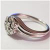 Image 3 : Silver 7 Diamonds Ring (~Size 7)(Ring is resizable for $40) (~length 0inches) (~weight 3.64g), Sugge