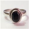 Image 1 : Silver Black Onyx Ring (~Size 6)(Ring is resizable for $40) (~length 0inches) (~weight 3.23g), Sugge