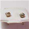 Image 3 : 14K Yellow Gold Aquamarine Earrings (~Size 0) (~length 0inches), Suggested Retail Value $140