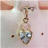 Image 1 : 14K Yellow Gold Blue Topaz(0.6ct) Pendant (~Size 0) (~length 0inches), Suggested Retail Value $120