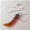 Image 2 : Silver Agate W/ Cord Pendant (~Size 0) (~length 0inches), Suggested Retail Value $200 (Estimated Sel