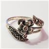 Image 1 : Silver Marcasite Ring (~Size 8)(Ring is resizable for $40) (~length 0inches), Suggested Retail Value