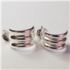 Image 1 : Silver Earrings (~Size 0) (~length 0inches) (~weight 1.6g), Suggested Retail Value $80