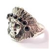 Image 3 : Silver Black Onyx Ring (~Size 7.5)(Ring is resizable for $40) (~length 0inches) (~weight 4.58g), Sug