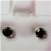 Image 1 : 10K Yellow Gold Sapphire(0.67ct) Earrings (~Size 0) (~length 0inches), Suggested Retail Value $120