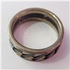 Image 2 : Silver Ring (~Size 9)(Ring is resizable for $40) (~length 0inches) (~weight 8.51g), Suggested Retail