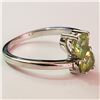 Image 2 : Silver Peridot Ring (~Size 6)(Ring is resizable for $40) (~length 0inches), Suggested Retail Value $