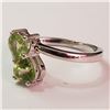 Image 3 : Silver Peridot Ring (~Size 6)(Ring is resizable for $40) (~length 0inches), Suggested Retail Value $