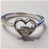 Image 1 : Silver Cubic Zirconia Ring (~Size 0) (~length 0inches), Suggested Retail Value $100