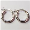 Image 1 : Silver Hoop Earrings (~Size 0) (~length 0inches), Suggested Retail Value $80