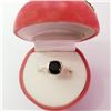Image 4 : Silver Black Onyx Ring (~Size 7)(Ring is resizable for $40) (~length 0inches), Suggested Retail Valu