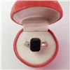 Image 4 : Silver Black Onyx Ring (~Size 8)(Ring is resizable for $40) (~length 0inches) (~weight 4.62g), Sugge