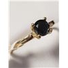 Image 4 : 10K Yellow Gold Black Diamond(0.5ct) Ring (~Size 6)(Ring is resizable for $40) (~weight 1.86g), Made