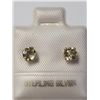 Image 1 : Silver Citrine(0.5ct) Earrings, Made in Canada, Suggested Retail Value $80