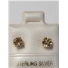 Image 1 : Silver Citrine(0.5ct) Earrings, Made in Canada, Suggested Retail Value $80