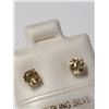 Image 2 : Silver Citrine(0.5ct) Earrings, Made in Canada, Suggested Retail Value $80