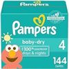 Image 1 : Pampers Baby-Dry Diapers Size 4 Box of 144