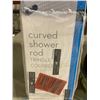 Image 3 : iDesign Curved Shower Rod With Adjustable Width